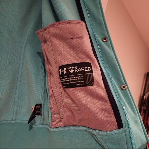 Under Armour Storm bright blue warm active jacket Zip Up S - Picture 5 of 8